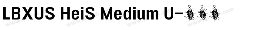 LBXUS HeiS Medium U字体转换